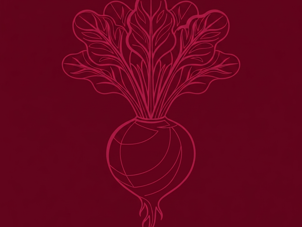 Fresh beetroot with leafy greens on a wooden cutting board